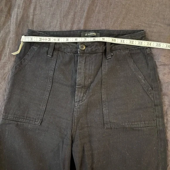 Black Wide Leg Pants Elegant Women's - Picture 5 of 8